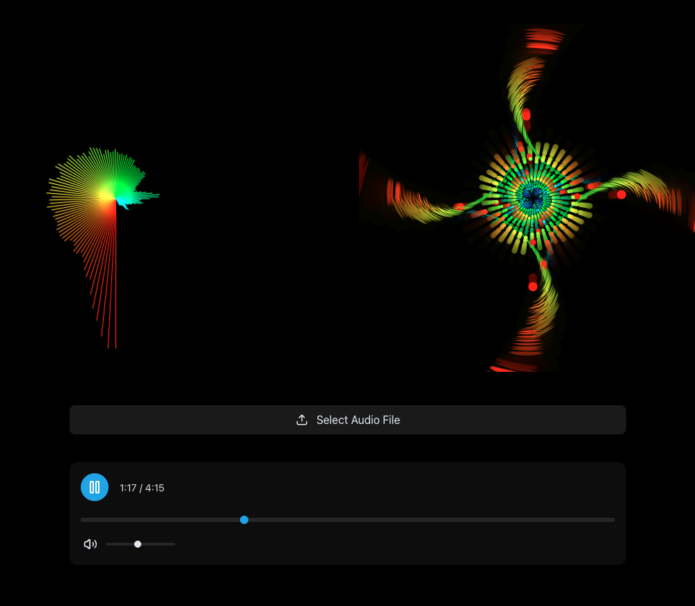 Audio Visualiser project screenshot